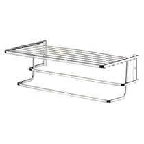 Suporte Duplo Porta Toalhas Toalheiro De Parede Cromado