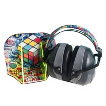 Suporte e Abafador de Ruido Cinza para Autistas Cubo Mágico de 26 DB Suporte e Abafador de Ruido Cinza para Autistas Cubo Mágico de 26 DB