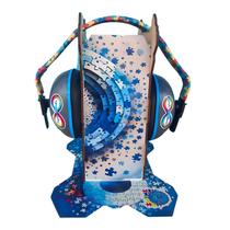 Suporte e Abafador de Ruido para Autista Infinity Blue 18 DB