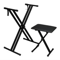 Suporte e banco para teclado de piano GLARRY Heavy Duty