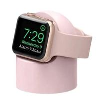 Suporte e Carregador de Silicone para Apple Watch Series 9/8/Ultra/7/6/5/SE/4/3/2