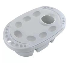 Suporte e Lava Pincel COM PALETA GODÊ Ref. 5120-00 Branco Pinceis Tigre Suporte e Lava Pincel COM PALETA GODÊ Ref. 5120-00 Branco Pinceis Tigre