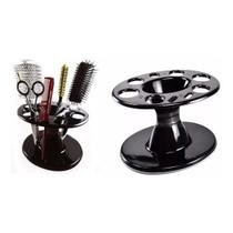 Suporte e organizador porta escovas e tesouras cabeleireiro