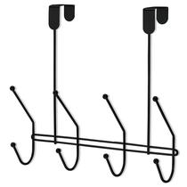 Suporte Eclipse para Porta com 4 Ganchos Duplo Black 2560 - Arthi