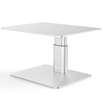 Suporte elevatório para monitor BoYata, altura ajustável, metal prateado