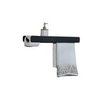 Suporte em aço p/ papel higiênico e toalha Multifuncional