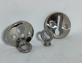 Suporte em inox p/ defensa redondo s50-30121 Suporte em inox p/ defensa redondo s50-30121