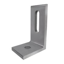 Suporte em l aluminio 55x35x30 para haste solar