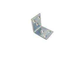 Suporte em L Reforçado QCAA 3,0 mm de Espessura, 90 Graus, para Estrutura de Madeira, Cama, Móveis, Estante, 40 x 40 x 30 x 3,0 mm, Fabricado em Taiwan, Pacote com 24 Unidades