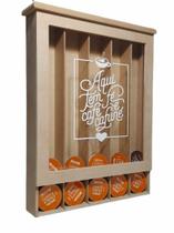 Suporte em mdf exclusivo para 35 cápsulas Dolce Gusto - Lindas frases