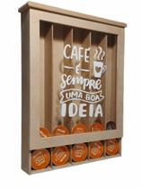 Suporte em mdf exclusivo para 35 cápsulas Dolce Gusto - Lindas frases