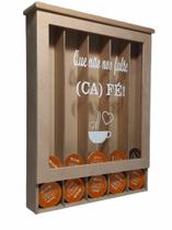 Suporte em mdf exclusivo para 35 cápsulas Dolce Gusto - Lindas frases