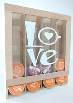 Suporte em mdf exclusivo para 35 cápsulas Dolce Gusto - Lindas frases Suporte em mdf exclusivo para 35 cápsulas Dolce Gusto - Lindas frases