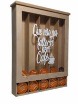Suporte em mdf exclusivo para 35 cápsulas Dolce Gusto - Lindas frases