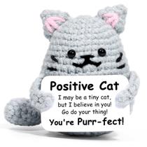 Suporte Emocional Cat AiCase Inspirational Crochet Grey Suporte Emocional Cat AiCase Inspirational Crochet Grey