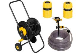 Suporte Enrolador C/Rodas + Mang 20M Vonder + Irrig Setorial