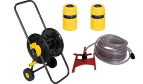 Suporte Enrolador C/Rodas + Mang 20M Vonder +Irrigador Esqui Suporte Enrolador C/Rodas + Mang 20M Vonder +Irrigador Esqui