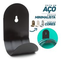 Suporte Enrolador Fixo Para Mangueira De Jardim Mini Parede Aço Organização