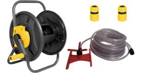 Suporte Enrolador S/Rodas + Mang 20m Vonder +Irrigador Esqui