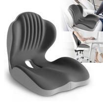 Suporte ergonômico de cintura e almofada de assento LVGREEEN Grey