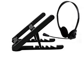 Suporte Ergonômico P/notebook + Headset P2 Bright 010 Suporte Ergonômico P/notebook + Headset P2 Bright 010