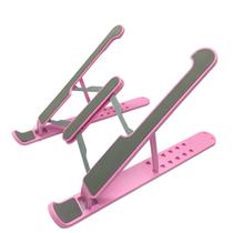 Suporte Ergonômico P/ Notebook, Tablet, Dobrável Rosa