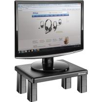 Suporte Ergonômico para Monitor Multi Quadrado, Ajuste com 4 Níveis de Altura, Preto - AC125