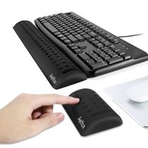 Suporte Ergonômico para Pulso Aelfox - Mouse e Teclado - Design para Escritório, Home Office e Jogos (Preto)