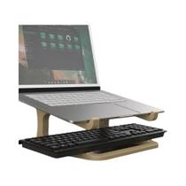 Suporte Ergonômico Portátil Para Laptop Com Suporte Para Teclado, Elevador De Mesa Robusto Para