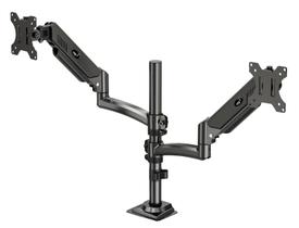 Suporte Ergonômico Tipo Torre Multiarticulado de Mesa, 2 Monitores 17" a 35", Pistão a Gás, Preto, FH160L, ELG