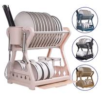 Suporte Escorredor Louça Prato Porta Talher Copos Pia Bancada Organizador Com bandeja Suporte Escorredor Louça Prato Porta Talher Copos Pia Bancada Organizador Com bandeja