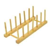 Suporte Escorredor Organizador Multiuso Bambu Pratos Copos Suporte Escorredor Organizador Multiuso Bambu Pratos Copos
