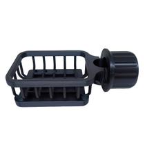 Suporte Esponja De Pia Bucha Para Torneira Preto Ajustável Suporte Esponja De Pia Bucha Para Torneira Preto Ajustável