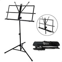 Suporte Estante De Partitura Pedestal Musical Bertô Maestro Dobrável Com Bolsa Bag Tripé Resistente