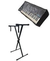 Suporte estante para teclado 5/8 em X SPTX30 + capa cristal Suporte estante para teclado 5/8 em X SPTX30 + capa cristal