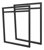 Suporte Estilo Industrial P/Prateleiras 30Cm Prof. - 2Uni -