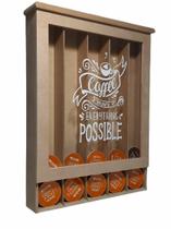 Suporte exclusivo para 35 cápsulas da Dolce Gusto em mdf - Coffee makes everything possible Suporte exclusivo para 35 cápsulas da Dolce Gusto em mdf - Coffee makes everything possible