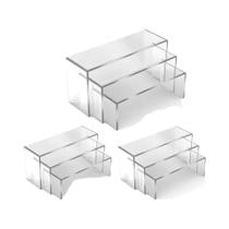 Suporte Expositor De Acrílico Transparente Para Bolsa De Cosméticos, Porta-Joias, Suporte Para