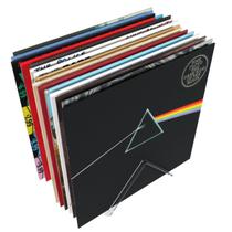 Suporte Expositor De Mesa Porta Lp CD Para Guardar Até 15 Discos De Vinil