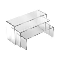 Suporte Expositor Em Acrílico Transparente Em Forma De U Para Cupcake, Joias, Bonecas, Figuras De