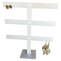 Suporte Expositor Organizador T de Brincos Compridos - Acrílico Branco Suporte Expositor Organizador T de Brincos Compridos - Acrílico Branco