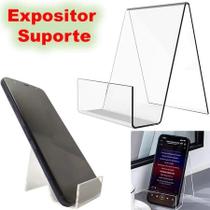 Suporte Expositor Porta Celular Em Acrílico Comércio Loja Vitrine