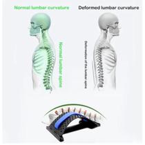 Suporte Extensor lombar suporte lombar massageador de vários níveis nas costas, dispositivos para alívio da dor nas costas, alongador da coluna, descompressão - Online