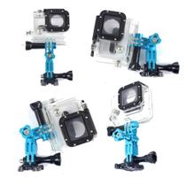 Suporte Extensor Pivot Em Alumínio Para Gopro Sjcam Azul
