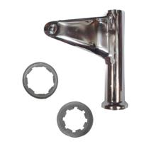 Suporte Farol Cromado Esquerdo Com Coxim Cg Today 125 Até 99 0121_BR00292_BR00293