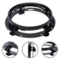 Suporte farol redondo 7 pol Constellation Fusca Kombi Wrangler moto Harley angel eyes