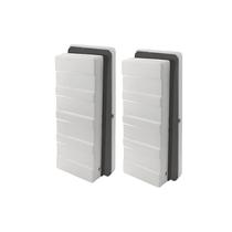 Suporte fechadura eletroímã para porta de vidro - Branco Suporte fechadura eletroímã para porta de vidro - Branco