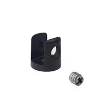 Suporte fenda para vidro 6,0mm preto akio