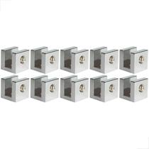 Suporte Fenda Quadrada 6mm Parafusos C/ 10 Unidades Polido Suporte Fenda Quadrada 6mm Parafusos C/ 10 Unidades Polido