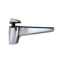 Suporte Fênix Cromado Para Prateleira De Vidro Madeira